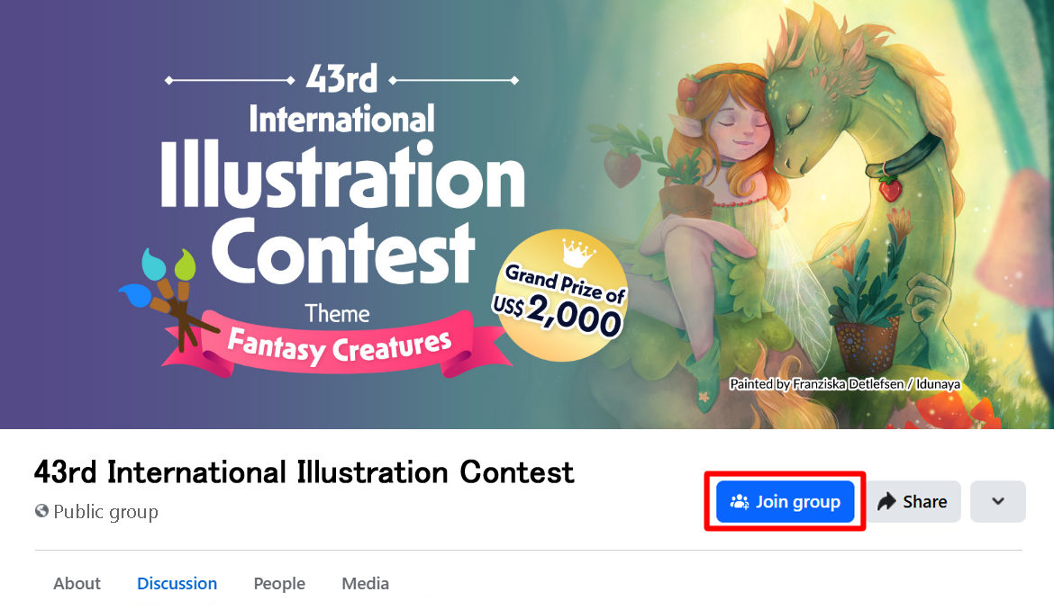 Exemple de participation sur Facebook